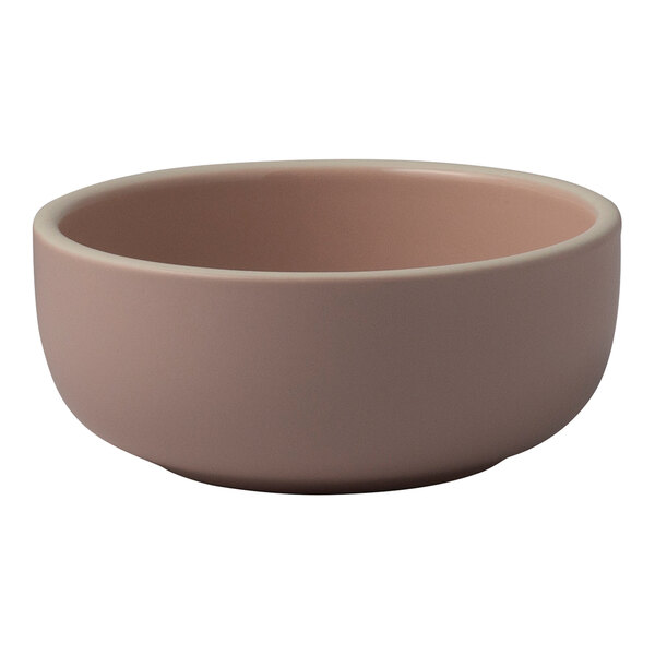 Homer Laughlin Ivory Woodland from Steelite International 11 oz. Round Petal Pink China Bowl - 24/Case