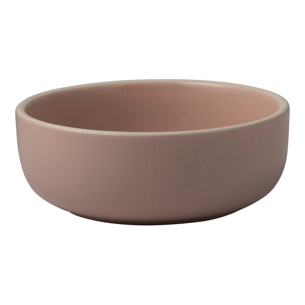 Homer Laughlin Ivory Woodland from Steelite International 20 oz. Round Petal Pink China Bowl - 24/Case