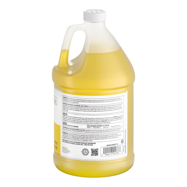 Noble Sunbright 1 Gallon / 128 oz. Lemon Concentrated Liquid Dish Soap