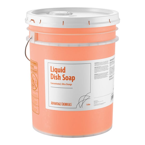 Advantage Chemicals 5 Gallon / 640 oz. Ultra Citrus Concentrated Liquid Dish Soap