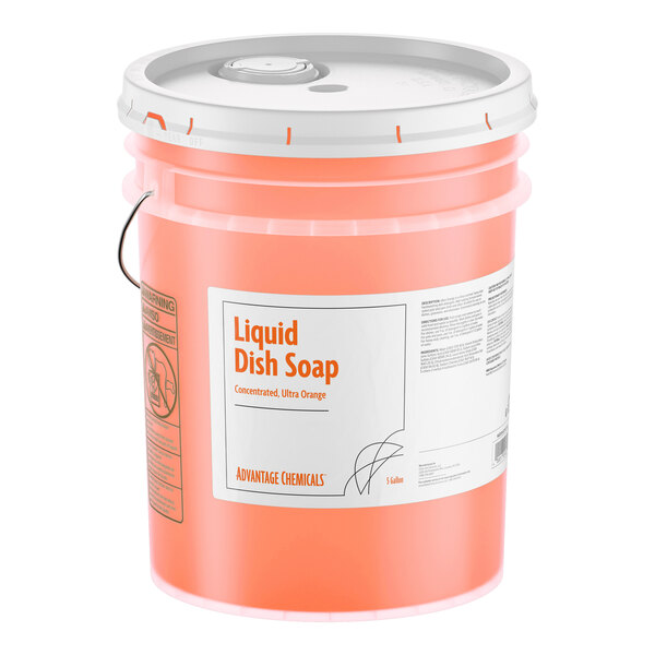 Advantage Chemicals 5 Gallon / 640 oz. Ultra Citrus Concentrated Liquid Dish Soap
