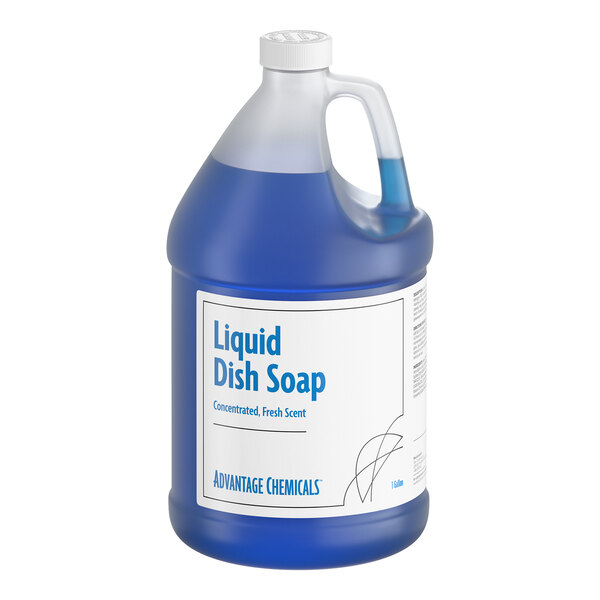Advantage Chemicals 1 Gallon / 128 oz. Fresh Concentrated Liquid Dish Soap