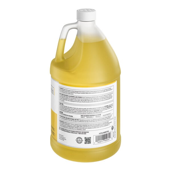 Noble Sunbright 1 Gallon / 128 oz. Lemon Concentrated Liquid Dish Soap - 4/Case
