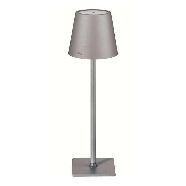 Cilio Sole 13 3/4" Gray LED Rechargeable Table Lamp - 6/Case