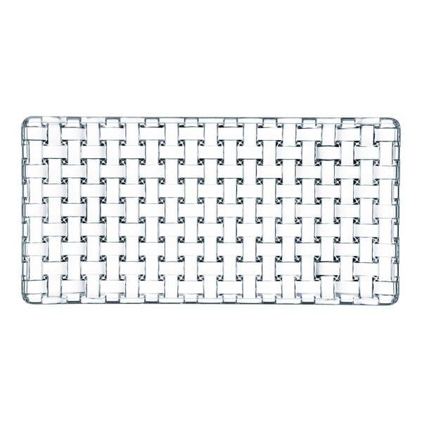 Nachtmann Bossa Nova 11" x 5 1/2" Rectangular Glass Platter - 6/Case