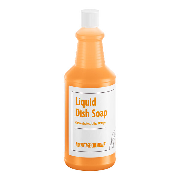 Advantage Chemicals 32 oz. Ultra Citrus Concentrated Liquid Dish Soap - 12/Case