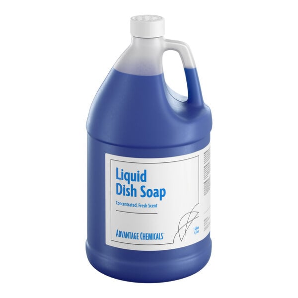 Advantage Chemicals 1 Gallon / 128 oz. Fresh Concentrated Liquid Dish Soap - 4/Case