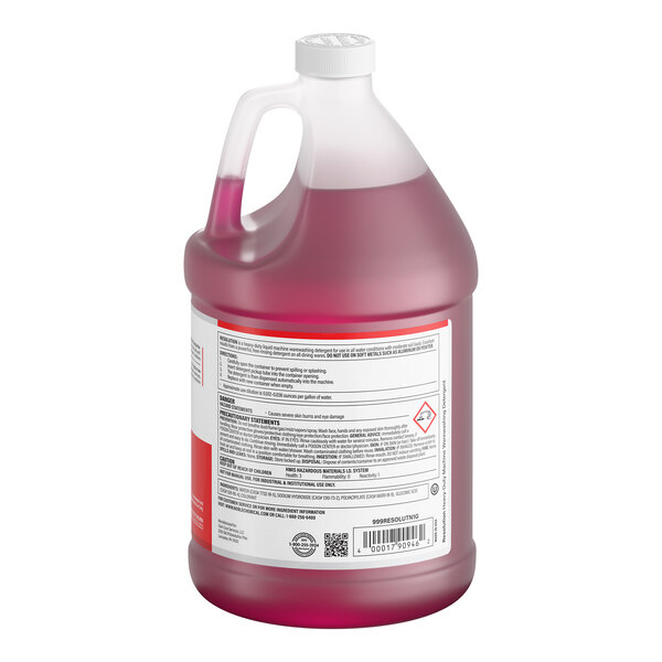 Noble 1 Gallon / 128 oz. Resolution Concentrated Heavy-Duty Dishwashing Machine Detergent - 4/Case