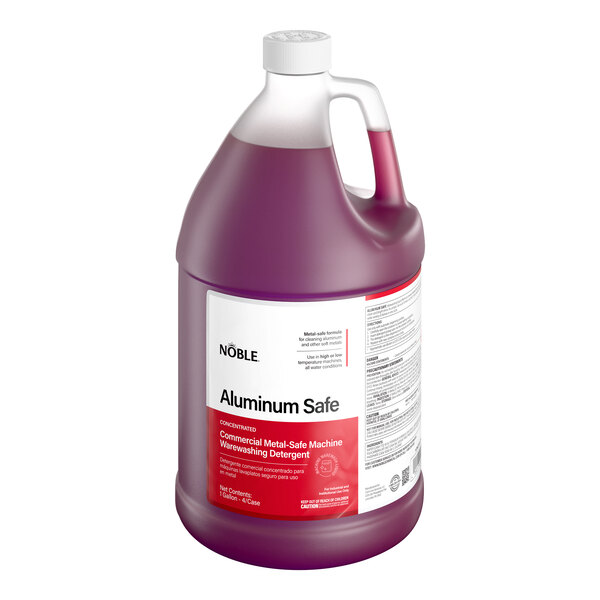 Noble 1 Gallon / 128 oz. Metal Safe Concentrated Dishwashing Liquid - 4/Case