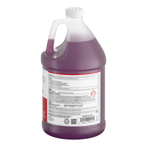 Noble 1 Gallon / 128 oz. Metal Safe Concentrated Dishwashing Liquid - 4/Case