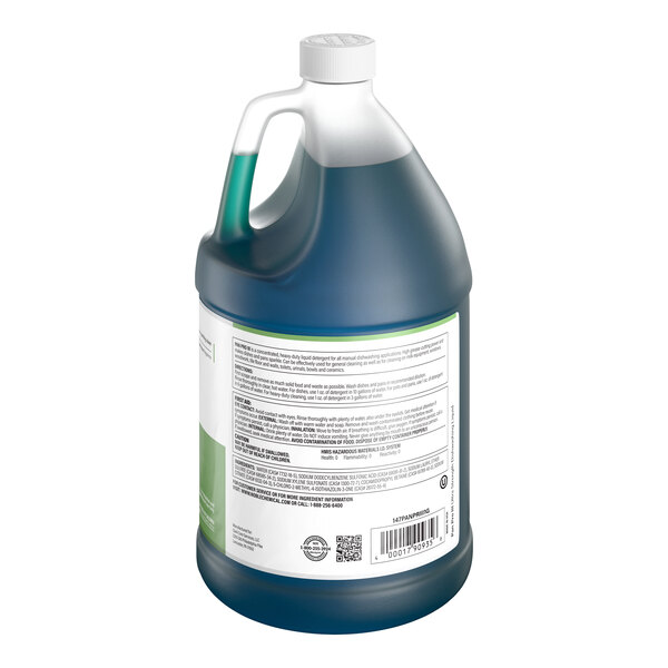 Noble Pan Pro III 1 Gallon / 128 oz. Concentrated Ultra Strength Liquid Dish Soap - 4/Case