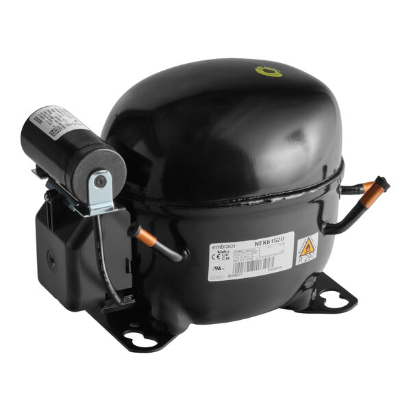 A black compressor unit designed for Avantco Ice EUC-F-130-A and EUC-H-130-A models.