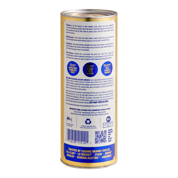 Bar Keepers Friend 11514 21 oz. All-Purpose Cleaning Powder - 12/Case