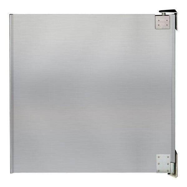 A single aluminum swinging traffic door designed for a 36 inch by 48 inch door opening.