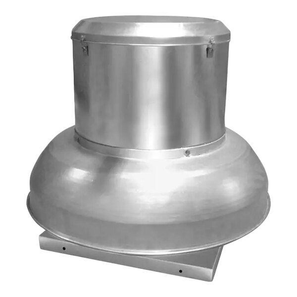 A 15-inch spun aluminum variable speed downblast belt drive exhaust fan from the Canarm ALX-DB Series, designed for industrial ventilation.