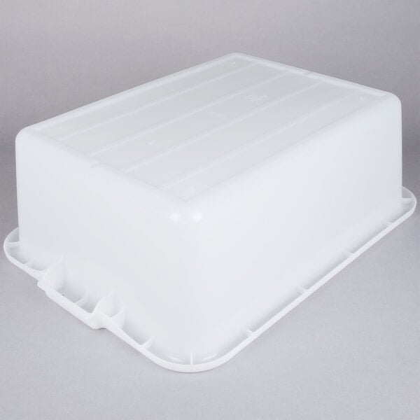 Vollrath 20" x 15" x 7" Traex® Color-Mate™ White Bus Tub / Food Storage Box 1527-C05 - 6/Case