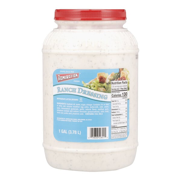 Admiration Ranch Dressing 1 Gallon - 4/Case