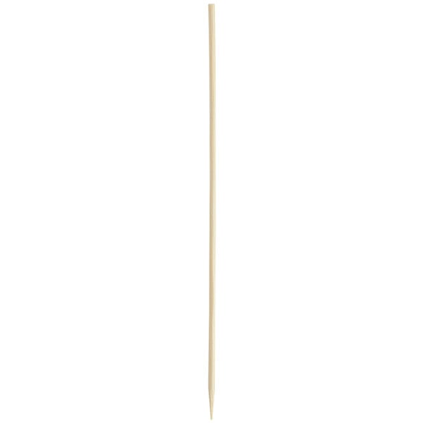 A single 6-inch bamboo skewer with pointed ends.