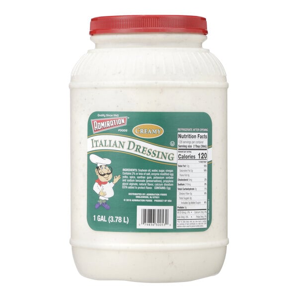 Admiration Creamy Italian Dressing 1 Gallon - 4/Case