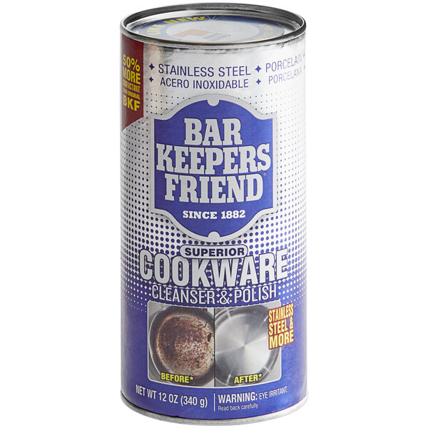 Bar Keepers Friend Superior Cookware 11513 12 oz. Cleansing & Polishing Powder - 12/Case