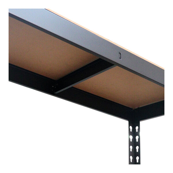 AR Shelving 30" x 12" x 60" Black Label Edition Heavy-Duty 5-Shelf Boltless Rivet Fiberboard Shelving Unit TRCD18507KFUS0I