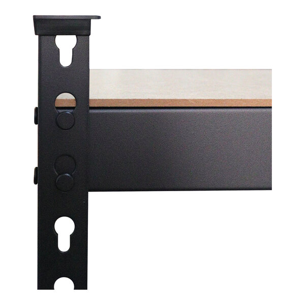 AR Shelving 30" x 12" x 60" Black Label Edition Heavy-Duty 5-Shelf Boltless Rivet Fiberboard Shelving Unit TRCD18507KFUS0I