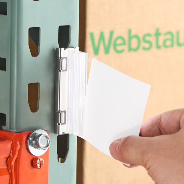 1" x 3" Clear Magnetic Label Holder - 10/Case