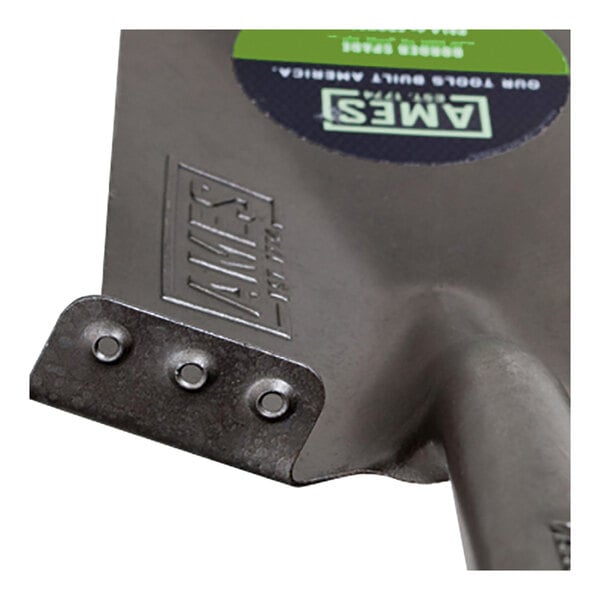 AMES 8 3/4" Tempered Steel Round Point Shovel with Comfort Step, 48" Fiberglass Handle, and Cushion End Grip 10000-07553 - 2/Case