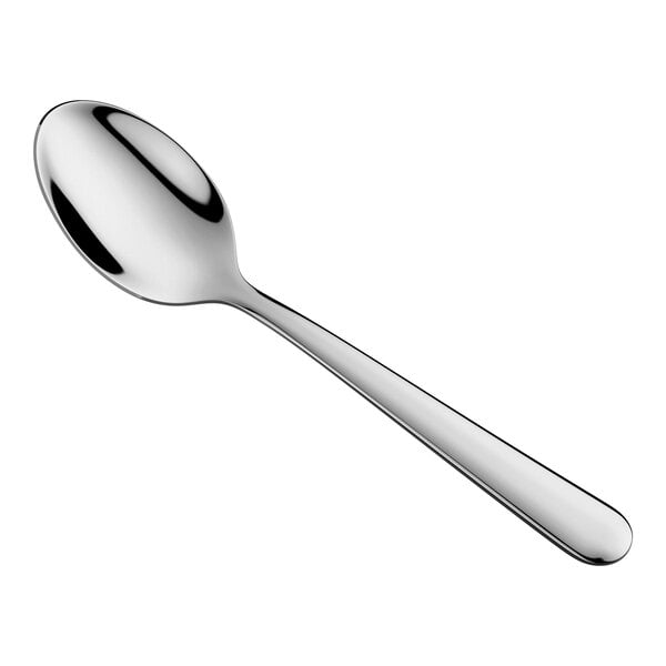 Choice Windsor 4 11/16" 18/0 Stainless Steel Medium Weight Demitasse Spoon - 60/Case