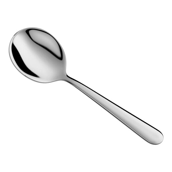 Choice Windsor 5 7/8" 18/0 Stainless Steel Bouillon Spoon - 60/Case