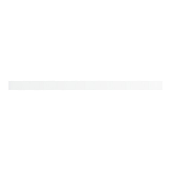 A white 3-inch by 48-inch slip strip label holder.