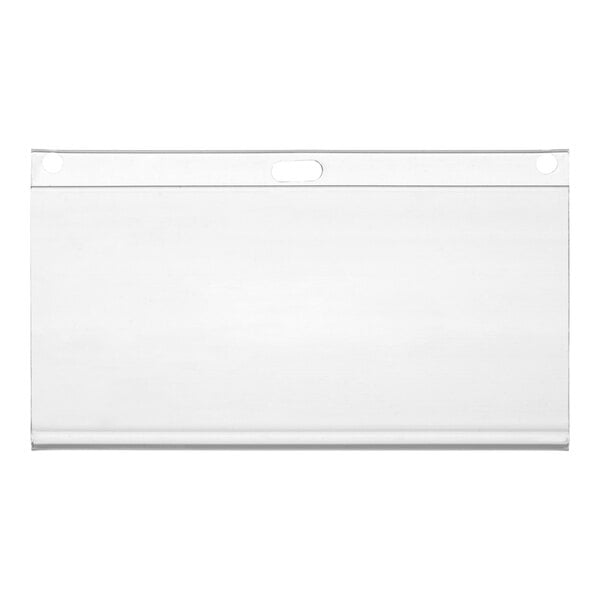 2" x 4" Clear Hanging Label Holder - 12/Case