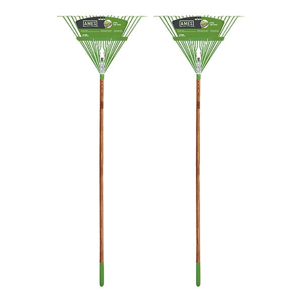 AMES 22" Steel Tine Leaf Rake with Hardwood Handle and Cushion End Grip 10000-07559 - 2/Case