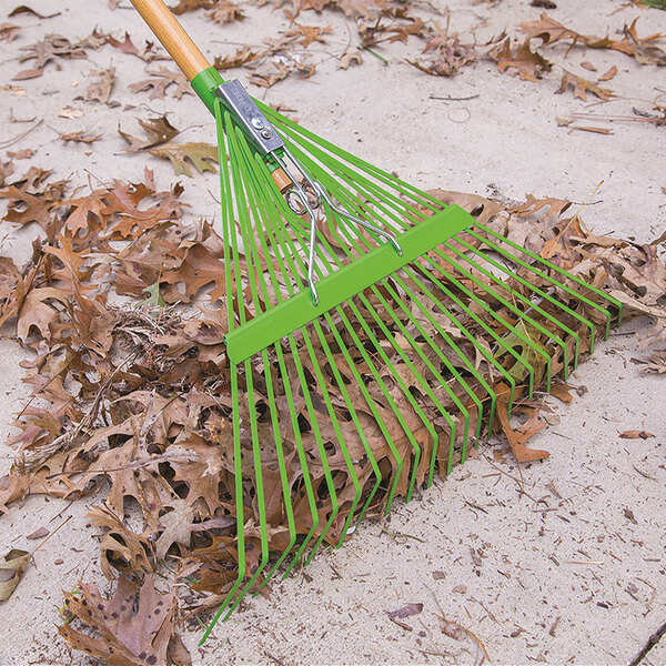 AMES 22" Steel Tine Leaf Rake with Hardwood Handle and Cushion End Grip 10000-07559 - 2/Case