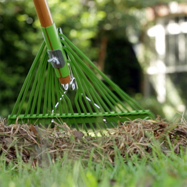 AMES 22" Steel Tine Leaf Rake with Hardwood Handle and Cushion End Grip 10000-07559 - 2/Case