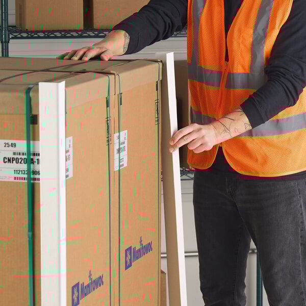 Lavex 2" x 2" x 48" 0.12" Thick Cardboard Edge Protector - 100/Case