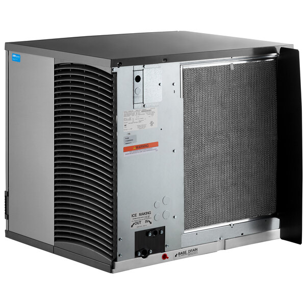 A commercial air-cooled ice machine designed for producing half dice cube ice.