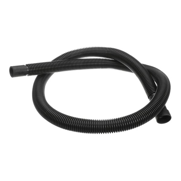 A black corrugated drain hose with a 1-inch inner diameter and 6-foot length.