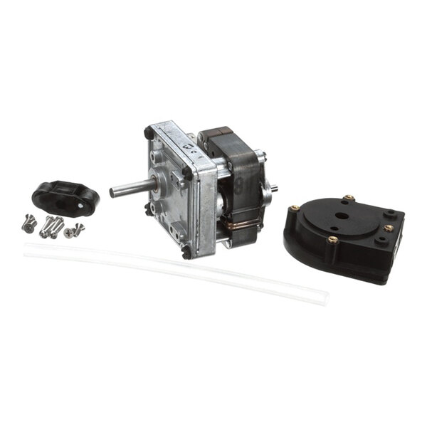 A Jackson 5700-003-25-03 A-Peri Pump, 14 RPM, shown with its components including the pump motor, housing, tubing, and mounting hardware.