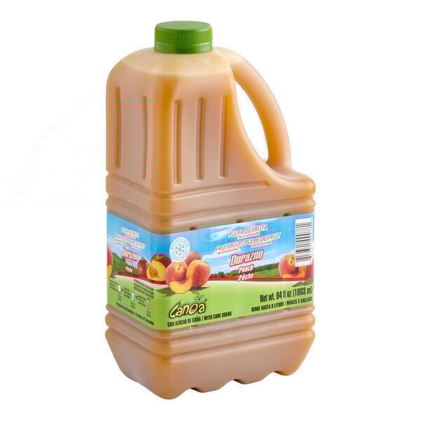 Canoa Durazno / Peach Puree 64 fl. oz. - 3/Case