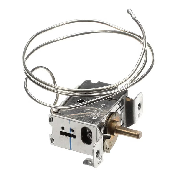 A Turbo Air Refrigeration QGTN-240HJ-24 thermostat with a coiled sensing tube and metal housing.