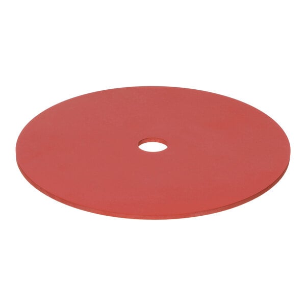 A flat, round red gasket with a central hole, designed for use as a clutch shaft gasket.