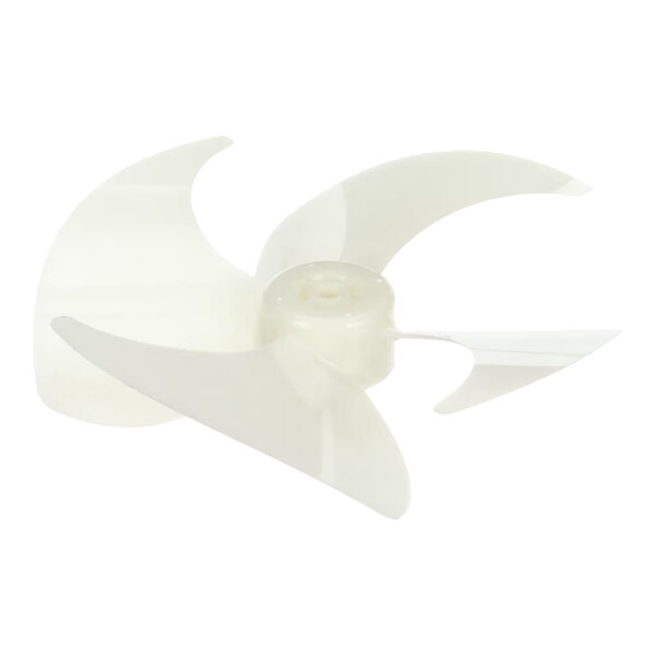 A translucent plastic fan blade for refrigeration units.