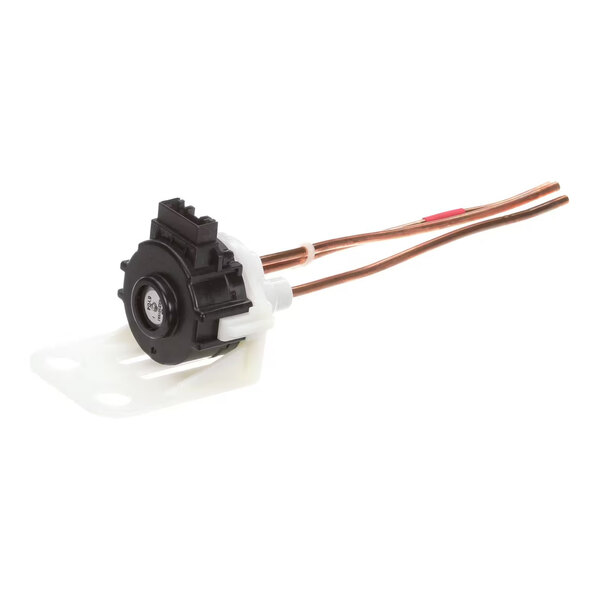 A Turbo Air Refrigeration K1D6900100 stepping motor with attached wiring and mounting bracket.