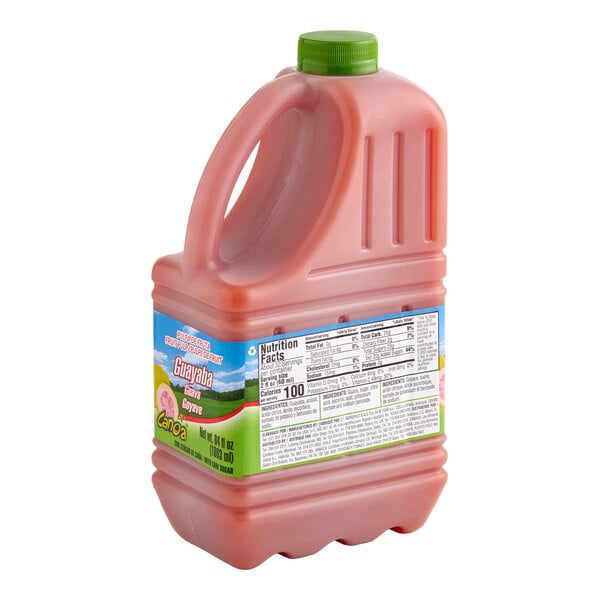 Canoa Guayaba / Pink Guava Puree 64 fl. oz. - 3/Case