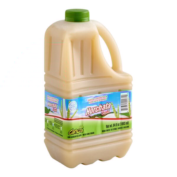 Canoa Horchata 4:1 Concentrate 64 fl. oz. - 3/Case