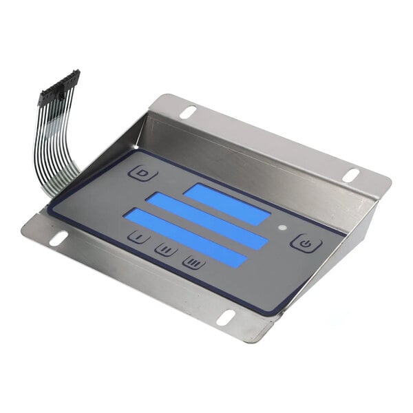 A Jackson 5700-004-59-65 membrane switch and panel assembly with a stainless steel mounting frame and integrated ribbon cable.