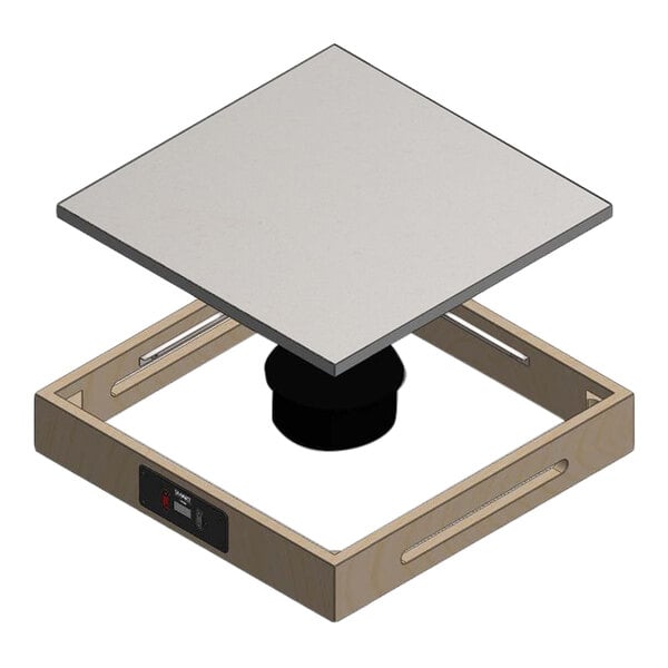 Smart Buffet Ware StellarVolt by Front of the House BTR032NAM18 Eco Box System Battery-Operated Induction Warmer with Ivory Platform