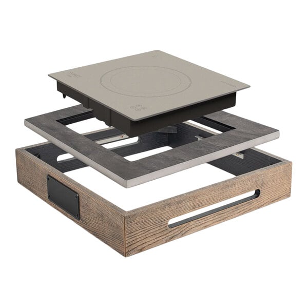 Smart Buffet Ware StellarVolt by Front of the House BTR047NAM18 Eco Box System 14" Flush-Mount Induction Warmer - 1000W