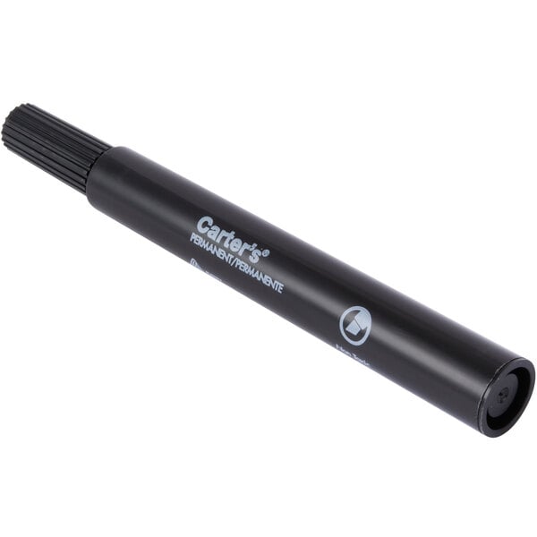 A large black chisel tip permanent marker with a desk style design.